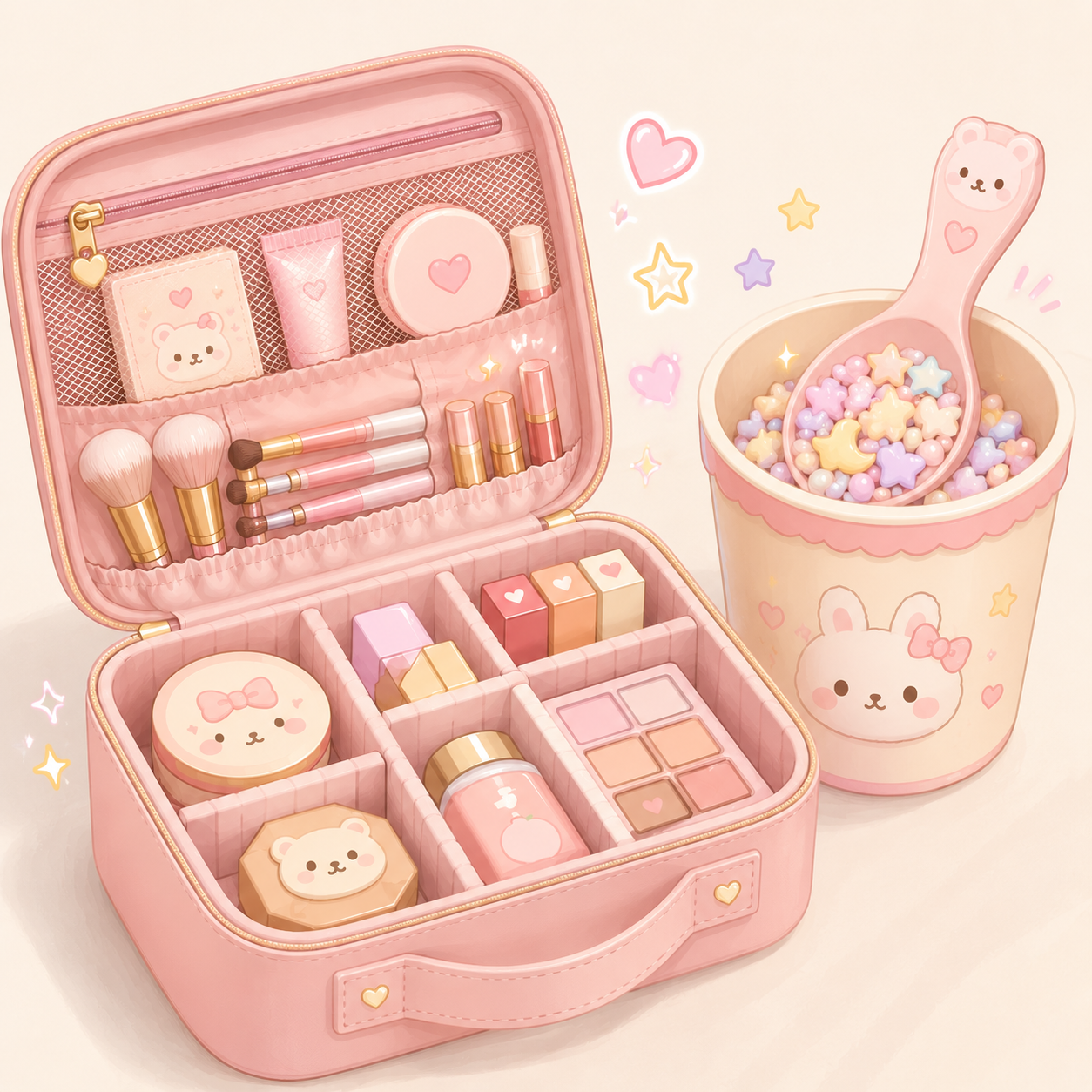 Lucky Scoop with Makeup Suitcase + 15 Surprise Items