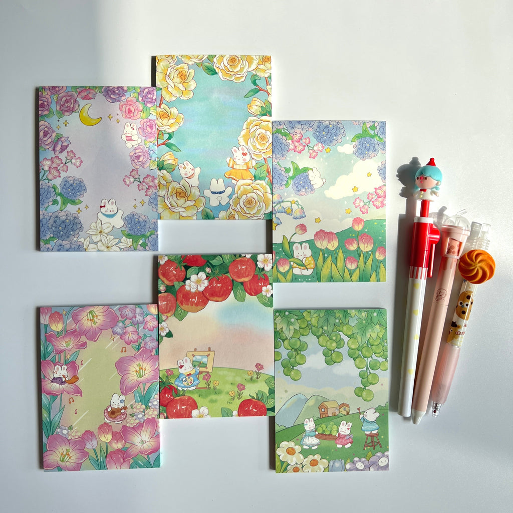 🌷 Secret Garden Memo Set - 5