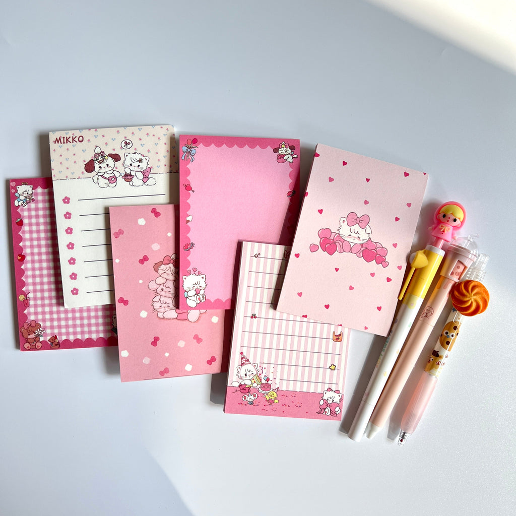💗 Pink Sweetheart Memo Set - 8