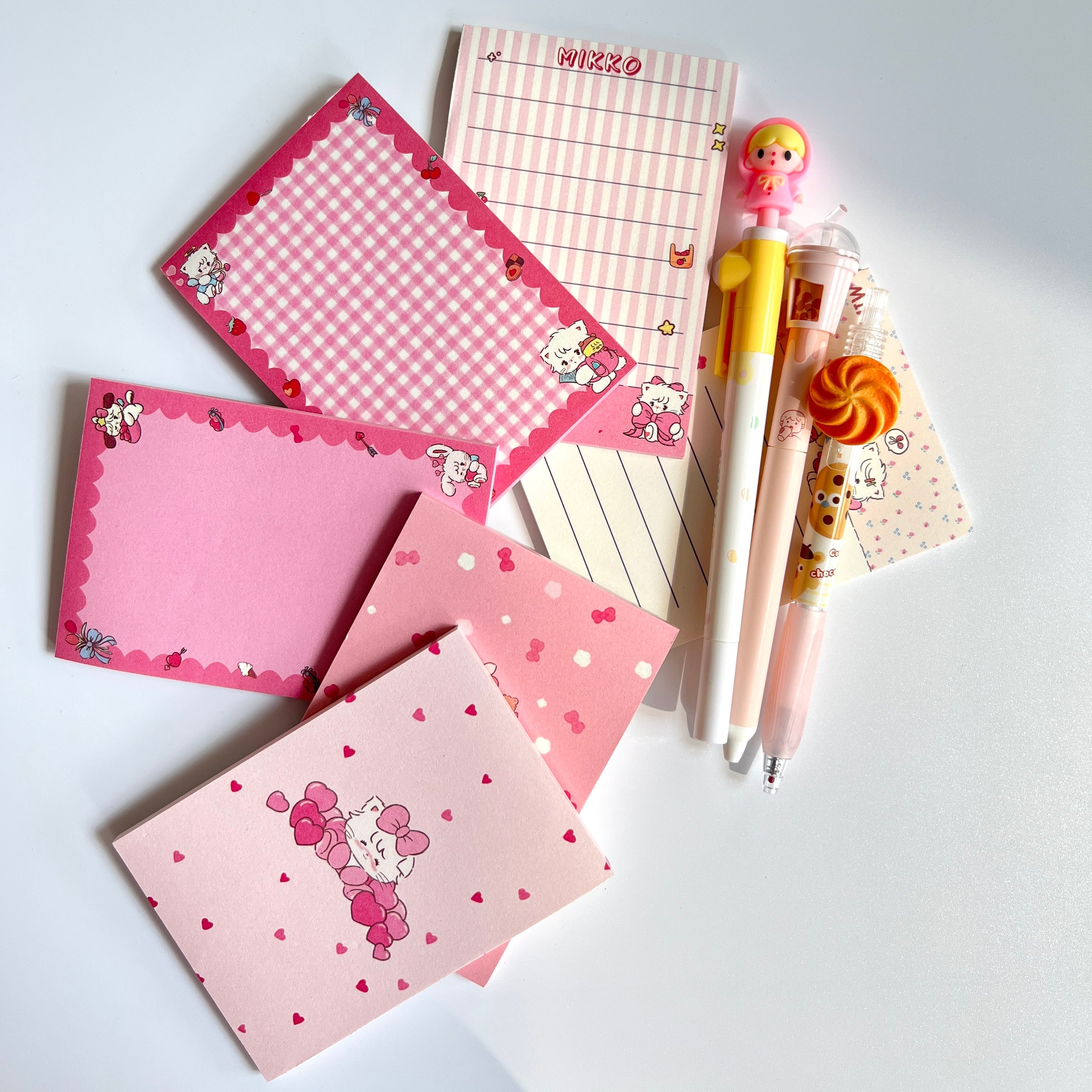💗 Pink Sweetheart Memo Set - 8