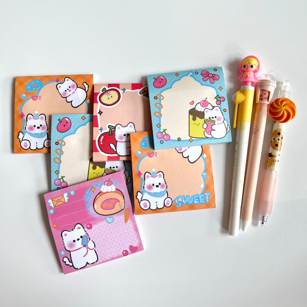 🍬 Sugar Sweet Cat Sticky Notes - 12
