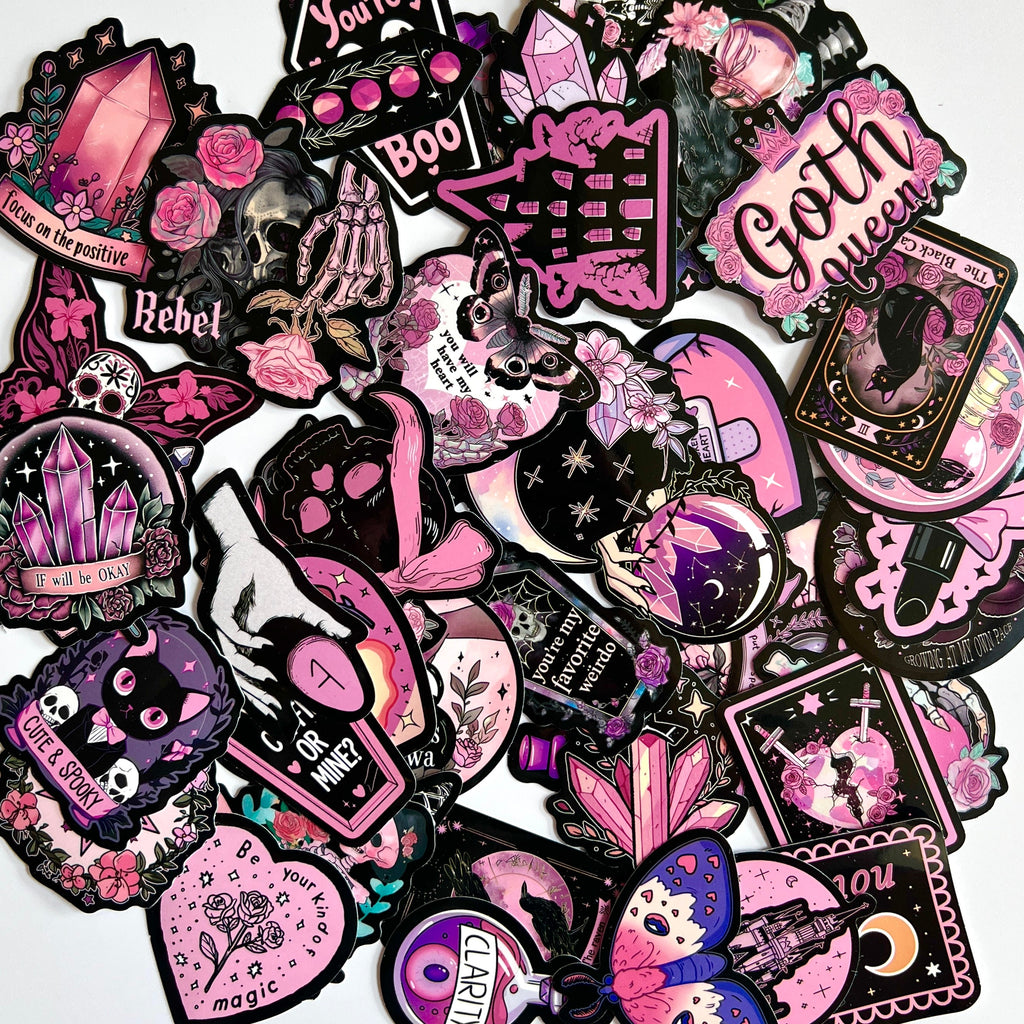 🎀 Spooky Cute Goth Stickers