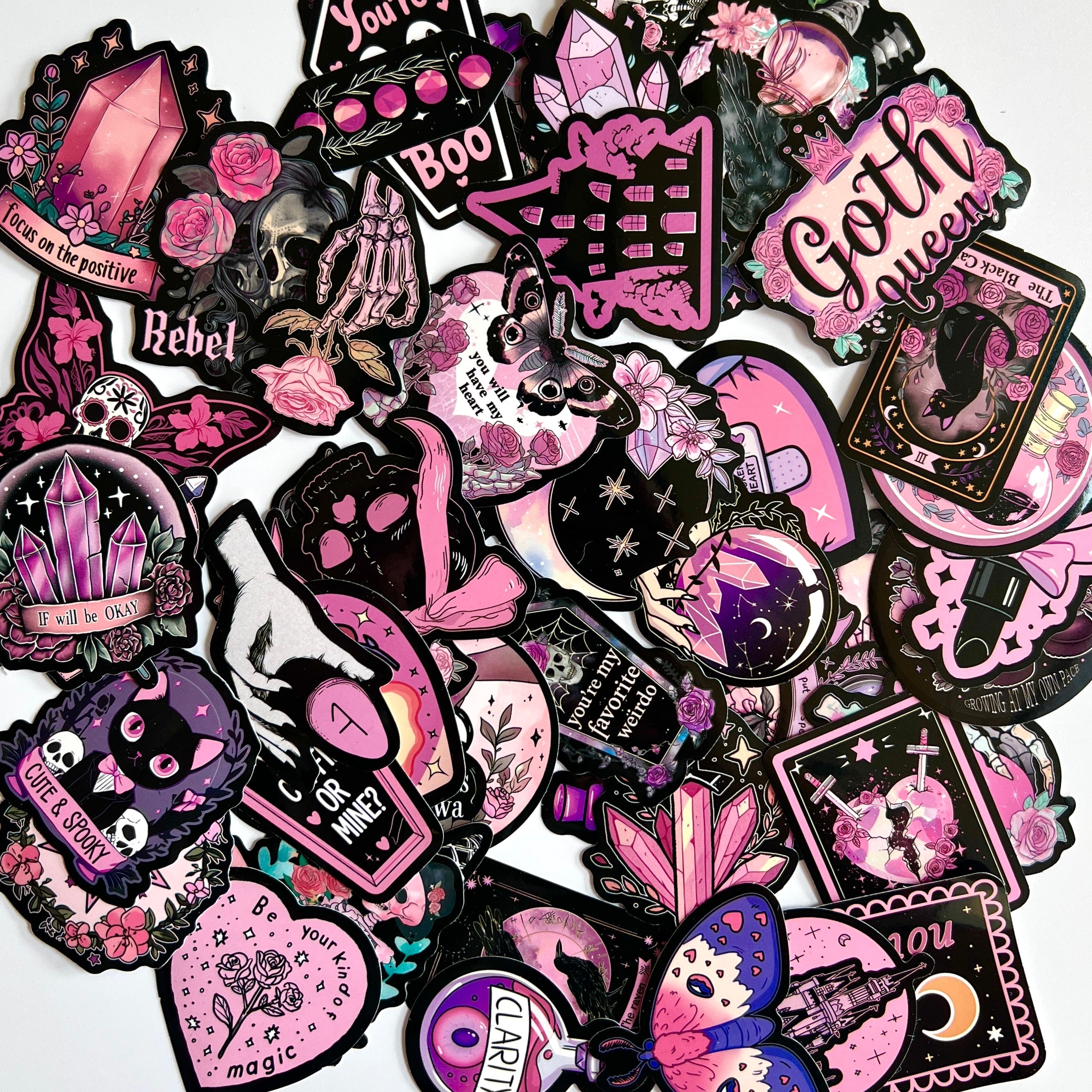 🎀 Spooky Cute Goth Stickers