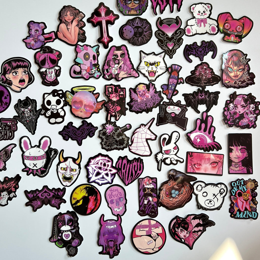 💜 Creepy Cute Goth Stickers