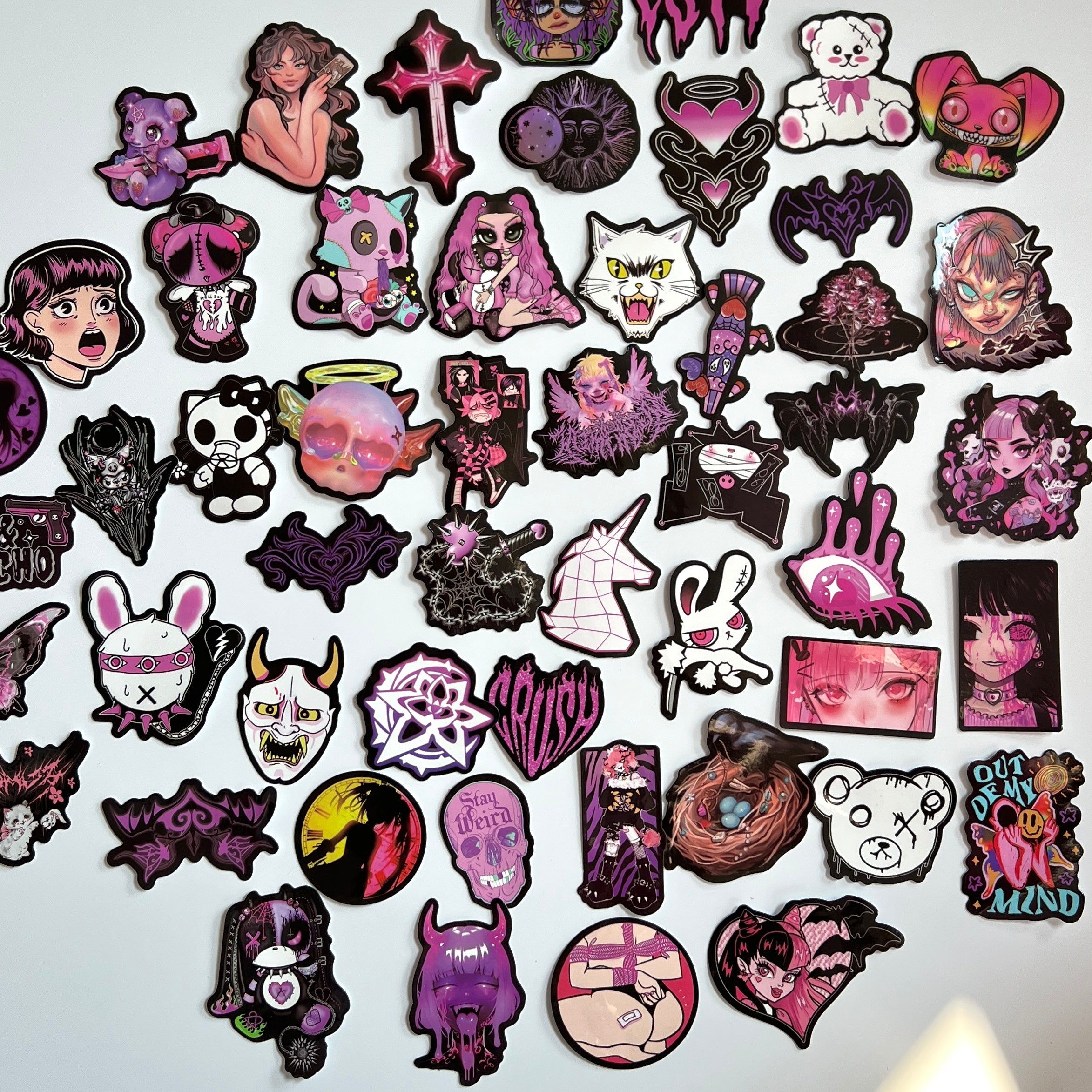💜 Creepy Cute Goth Stickers