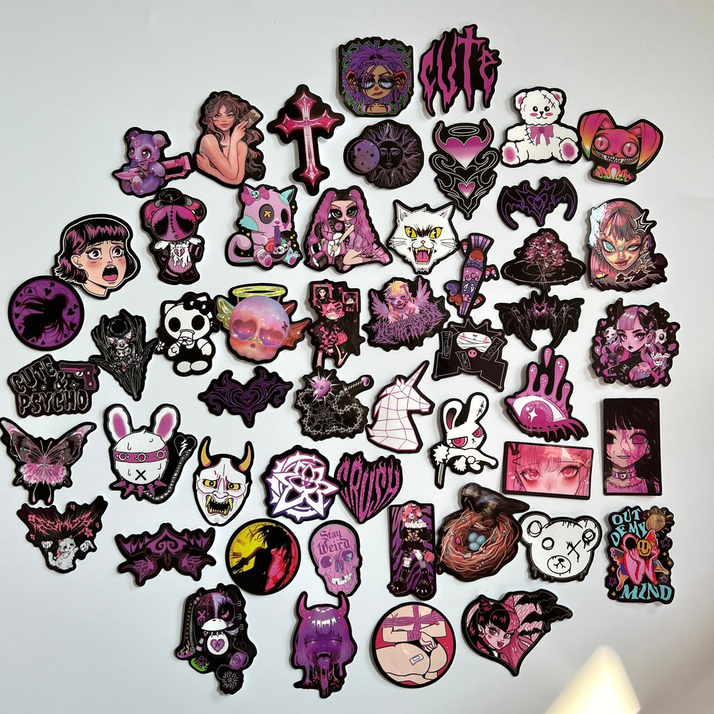 💜 Creepy Cute Goth Stickers