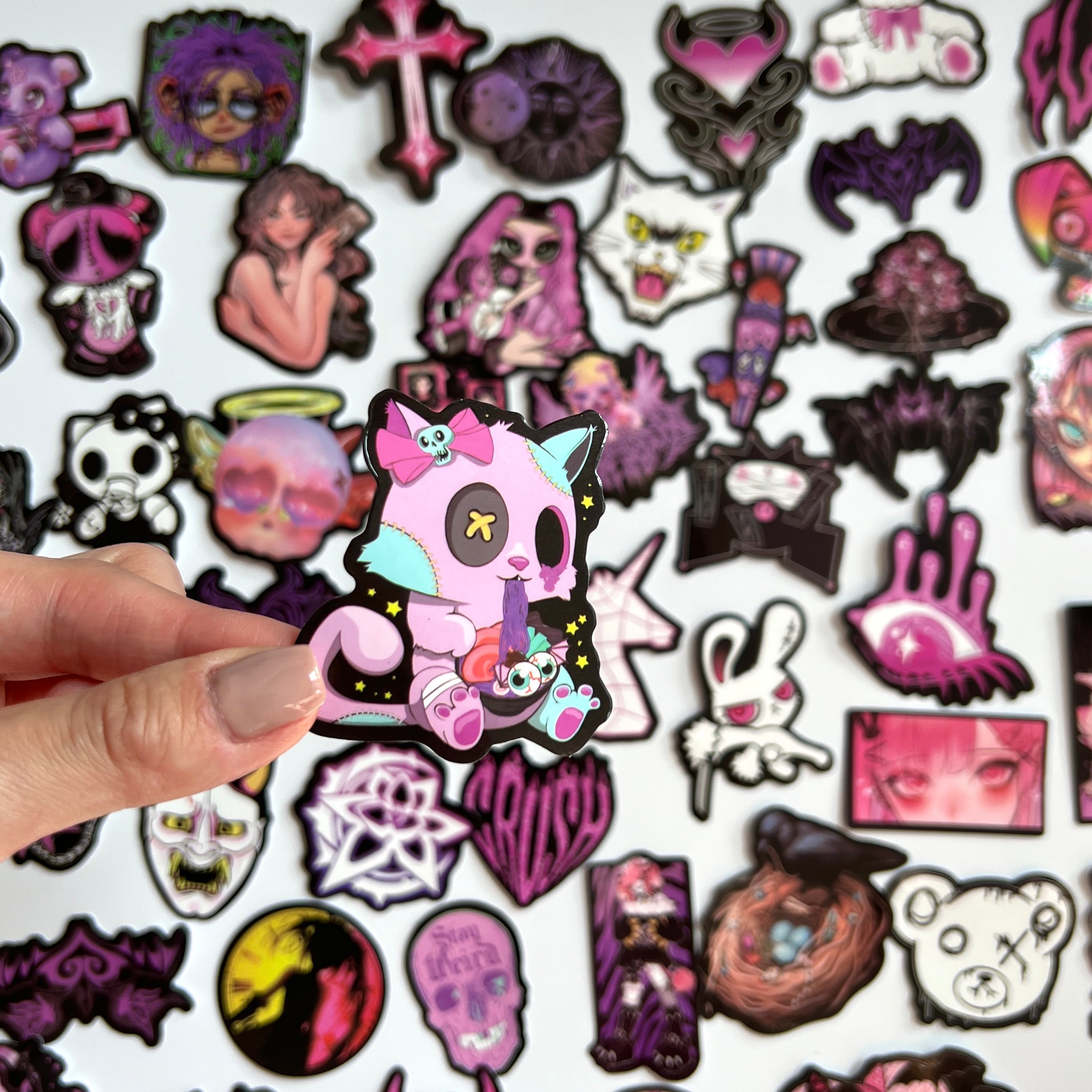 💜 Creepy Cute Goth Stickers