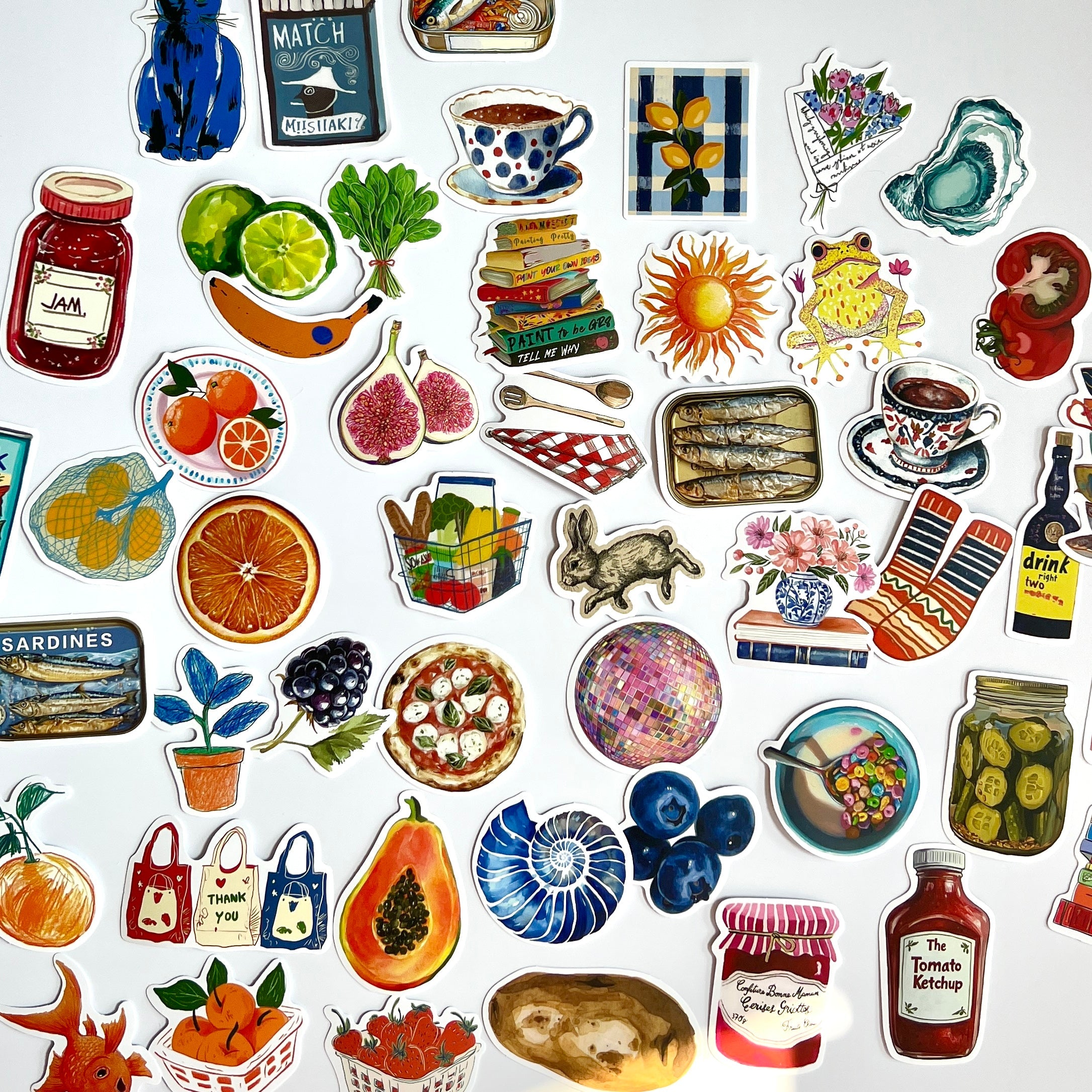 🍊 Vintage Everyday Life Stickers