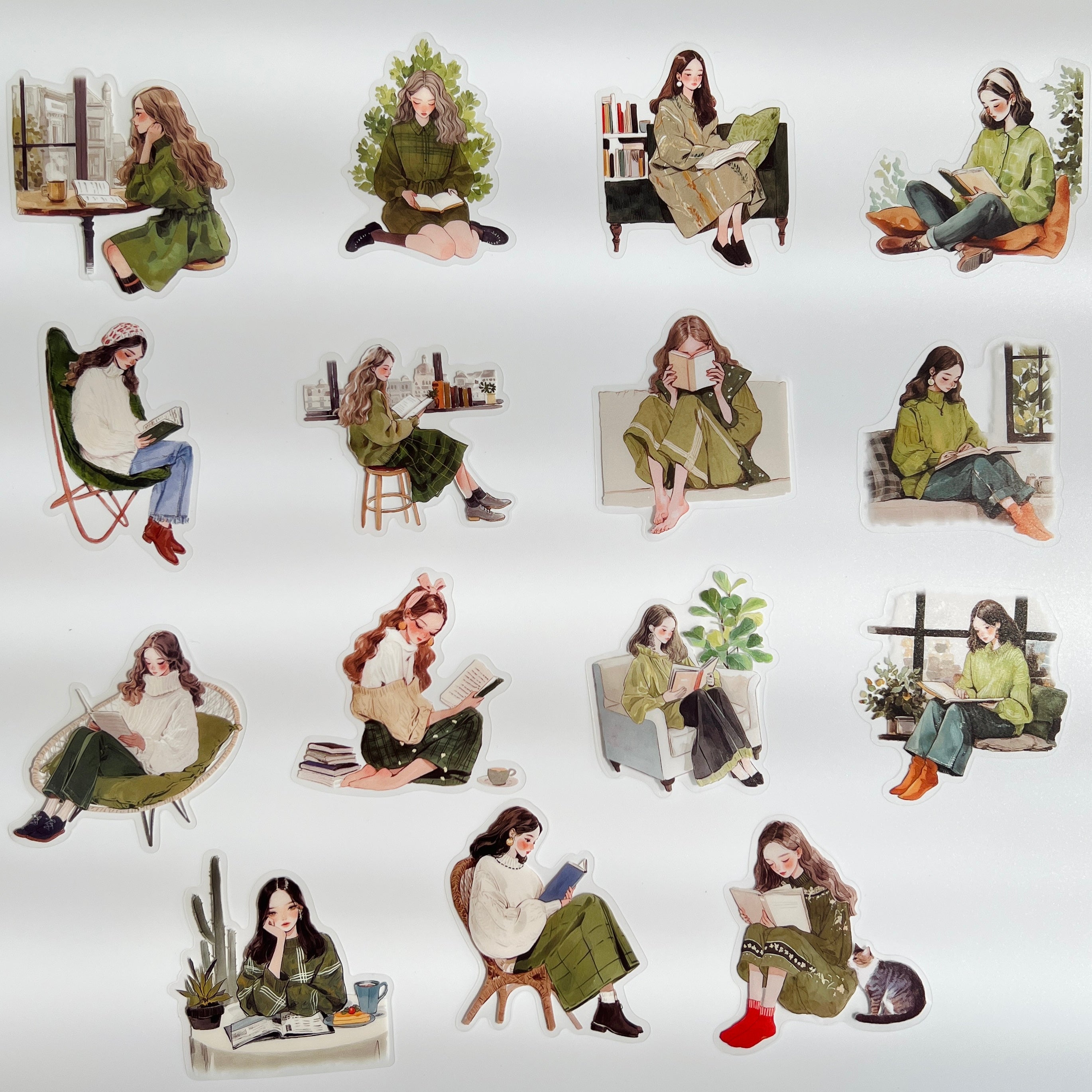 🌿 Forest Reading Girls ⭐
