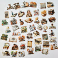 ☕ Cozy Café & Bookshop Stickers