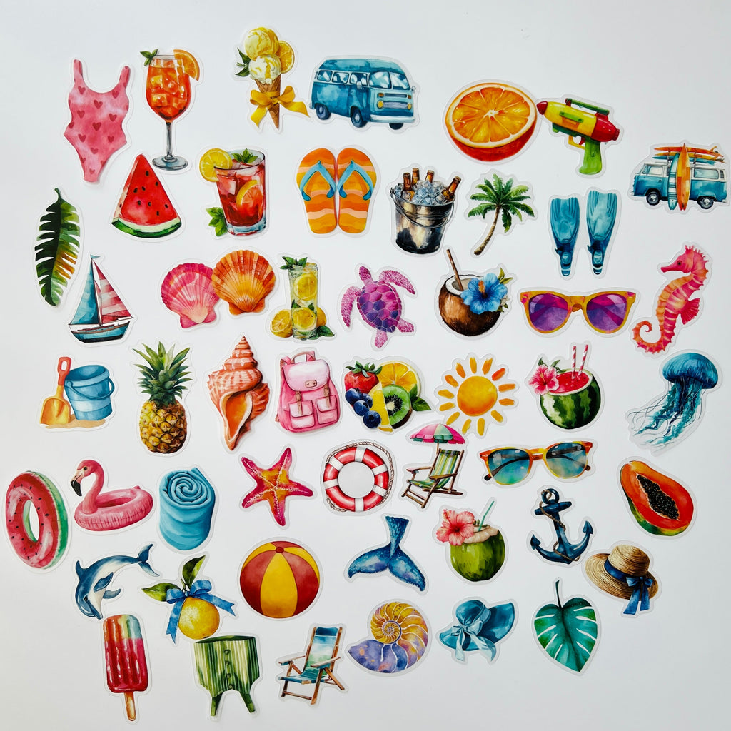 ✨ Tropical Summer Vibes Stickers