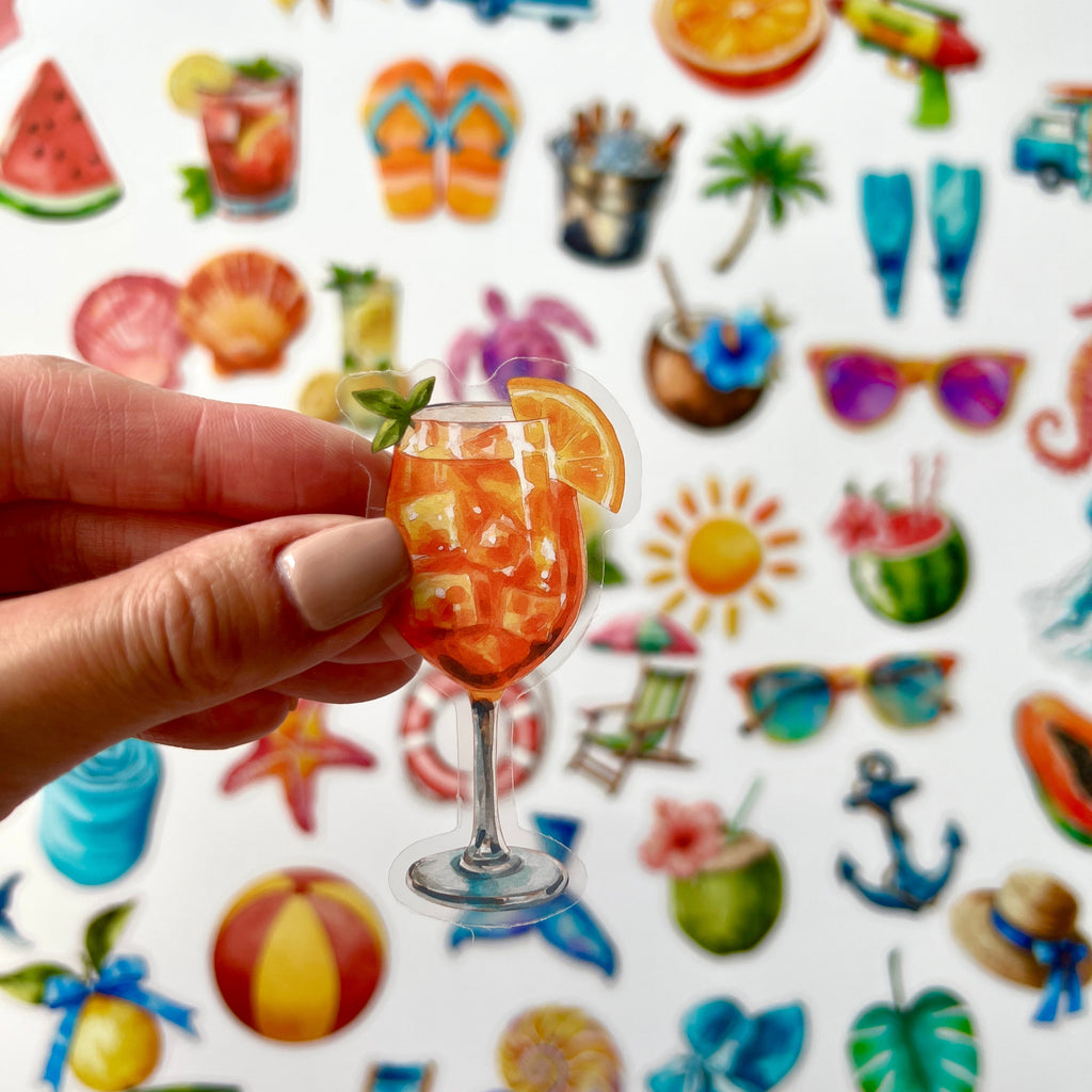 ✨ Tropical Summer Vibes Stickers