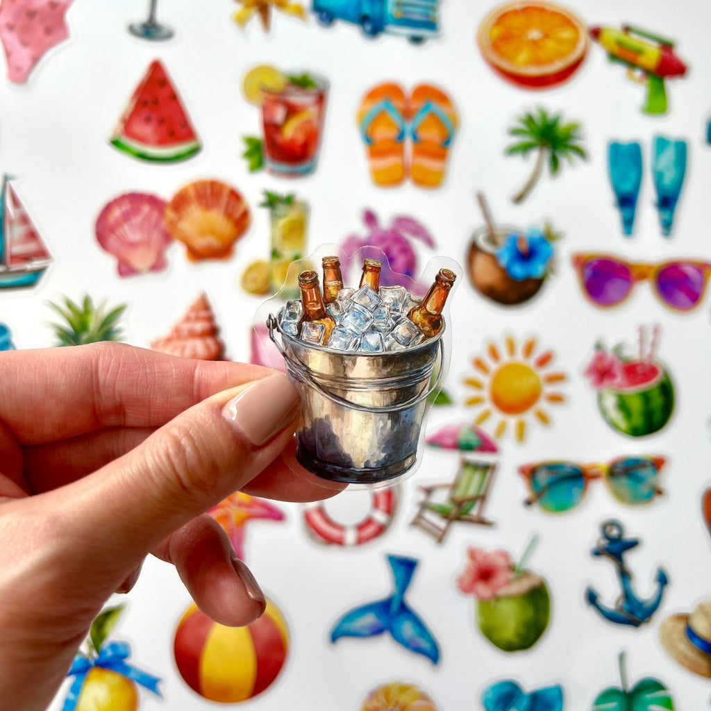 ✨ Tropical Summer Vibes Stickers