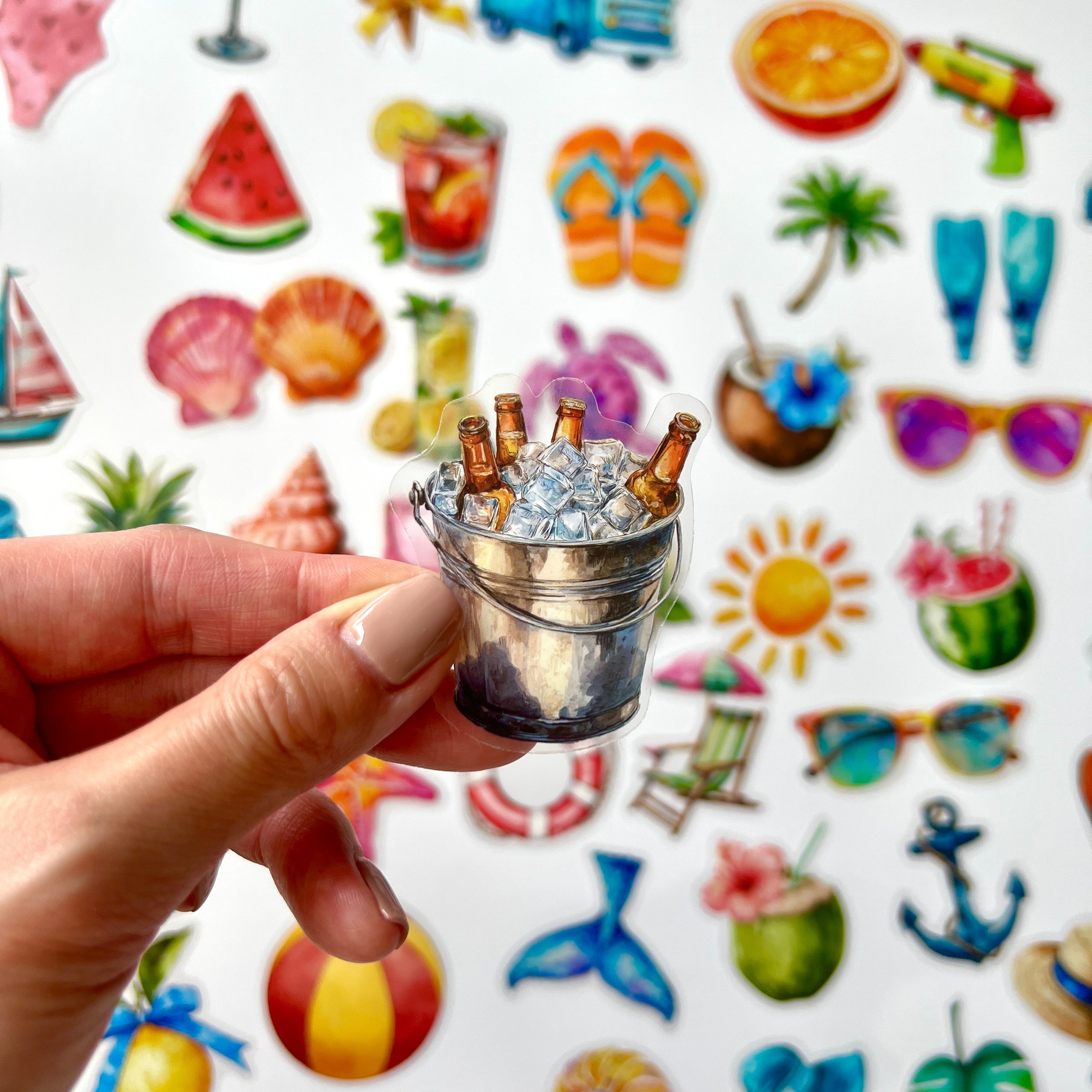 ✨ Tropical Summer Vibes Stickers