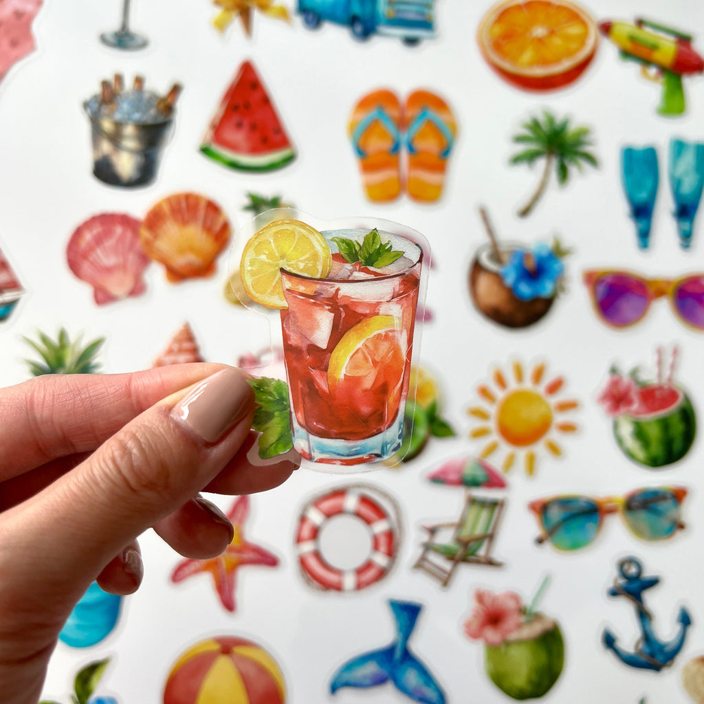 ✨ Tropical Summer Vibes Stickers
