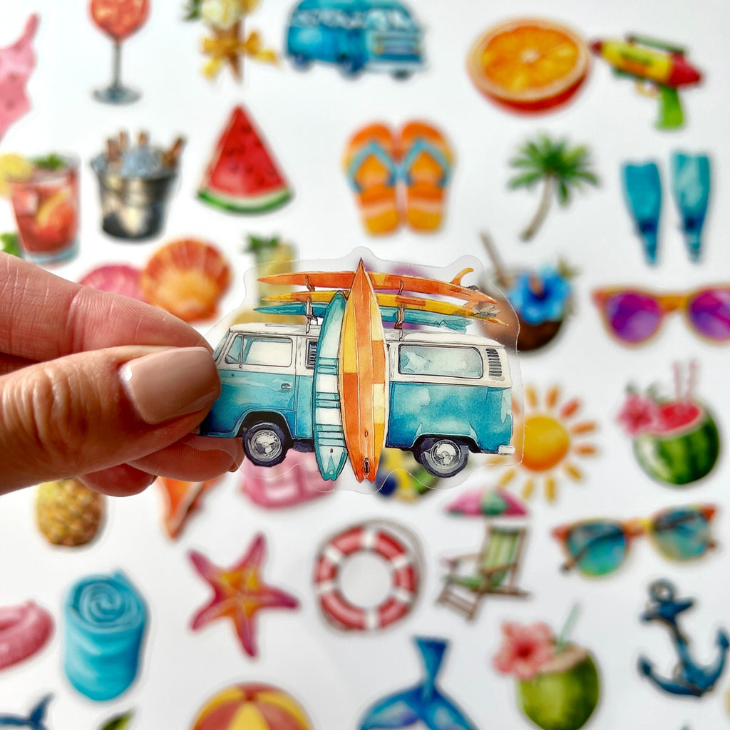 ✨ Tropical Summer Vibes Stickers