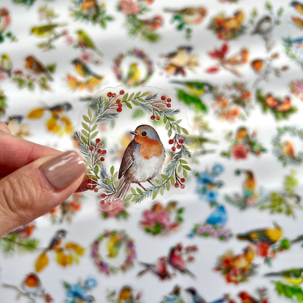 🌸 Birds & Flowers Garden Stickers
