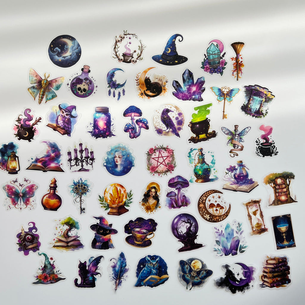 🔮 Cosmic Witch Magic Sticker Set