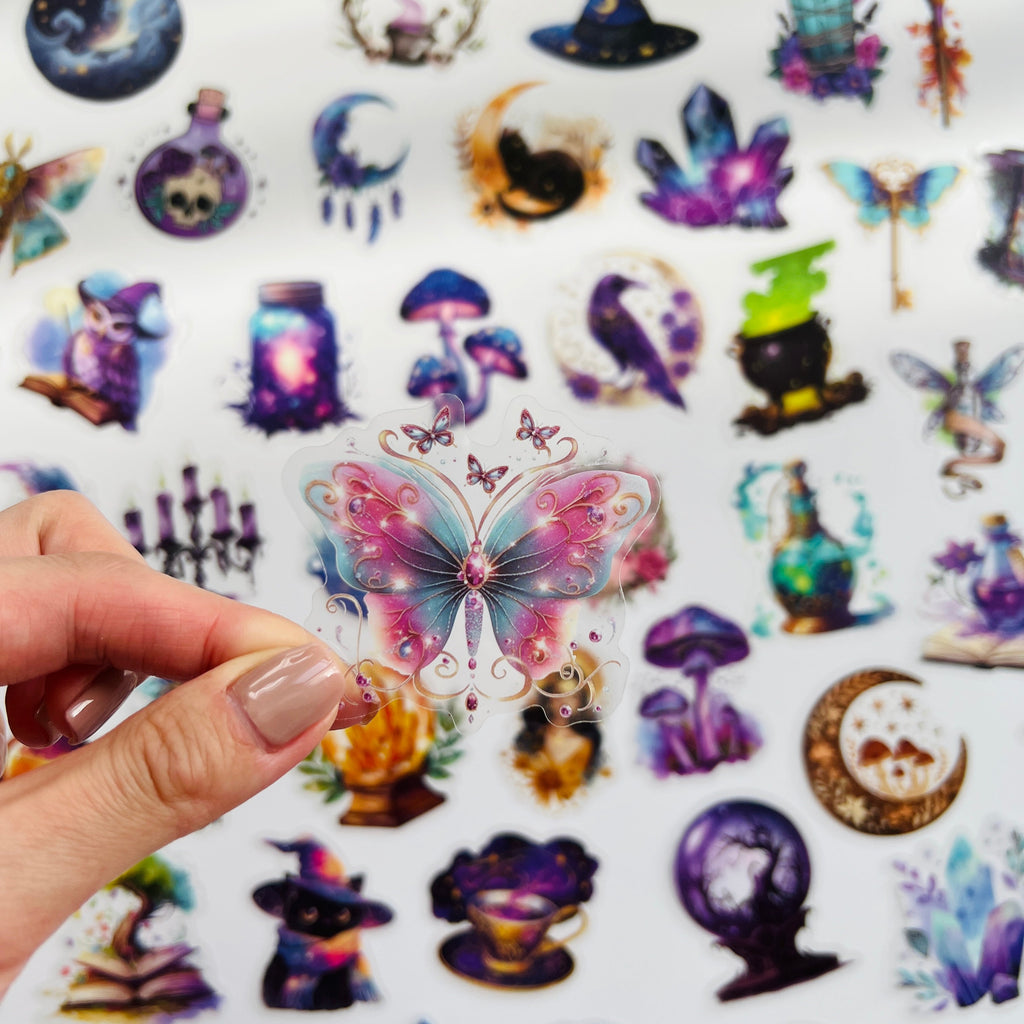 🔮 Cosmic Witch Magic Sticker Set