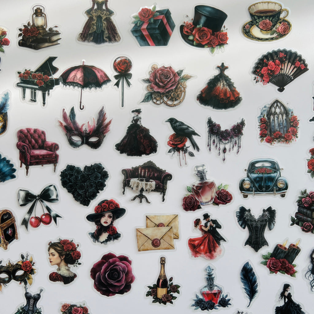 🌹 Victorian Gothic Rose Stickers