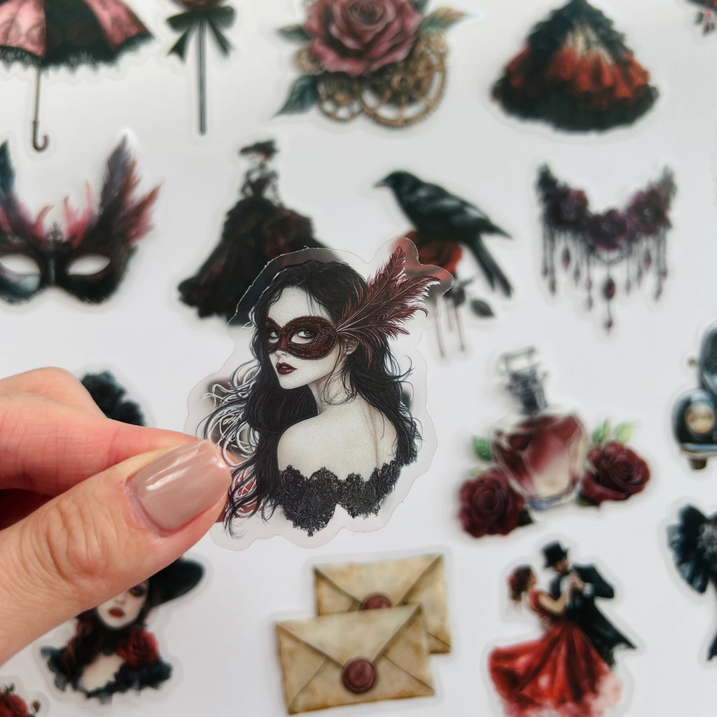 🌹 Victorian Gothic Rose Stickers