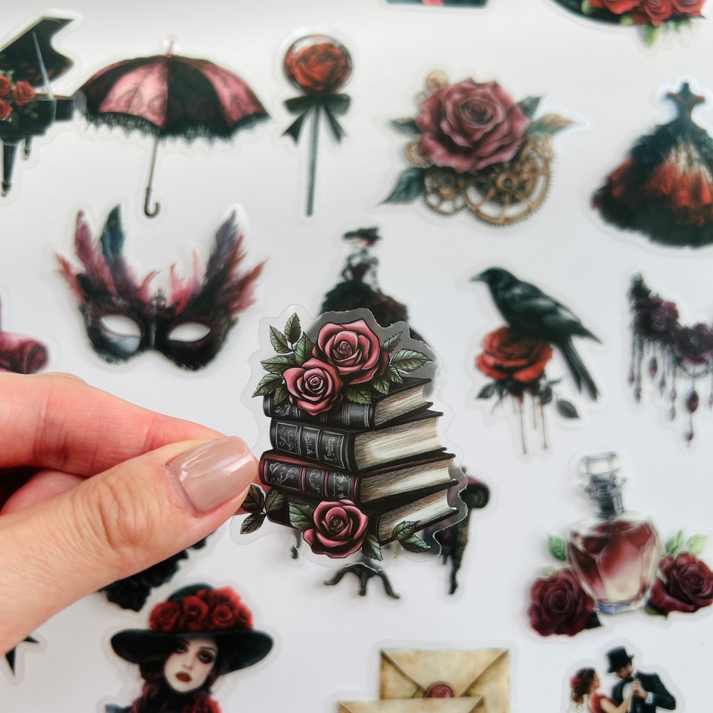 🌹 Victorian Gothic Rose Stickers