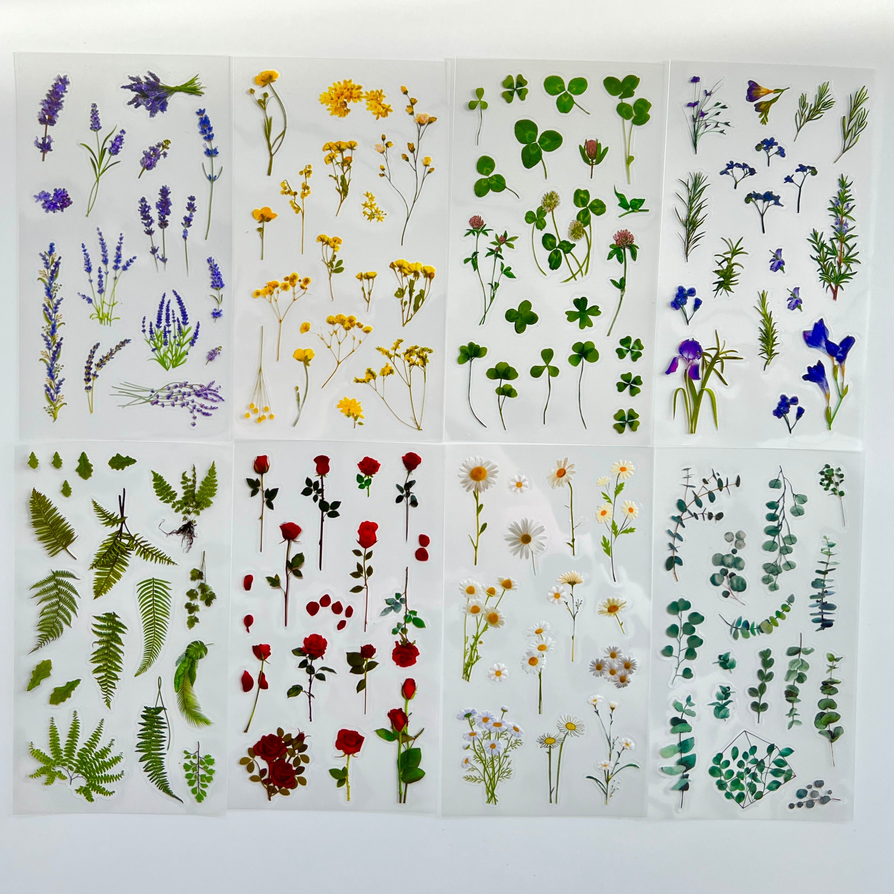 🌿 Botanical Nature Sticker Sheets