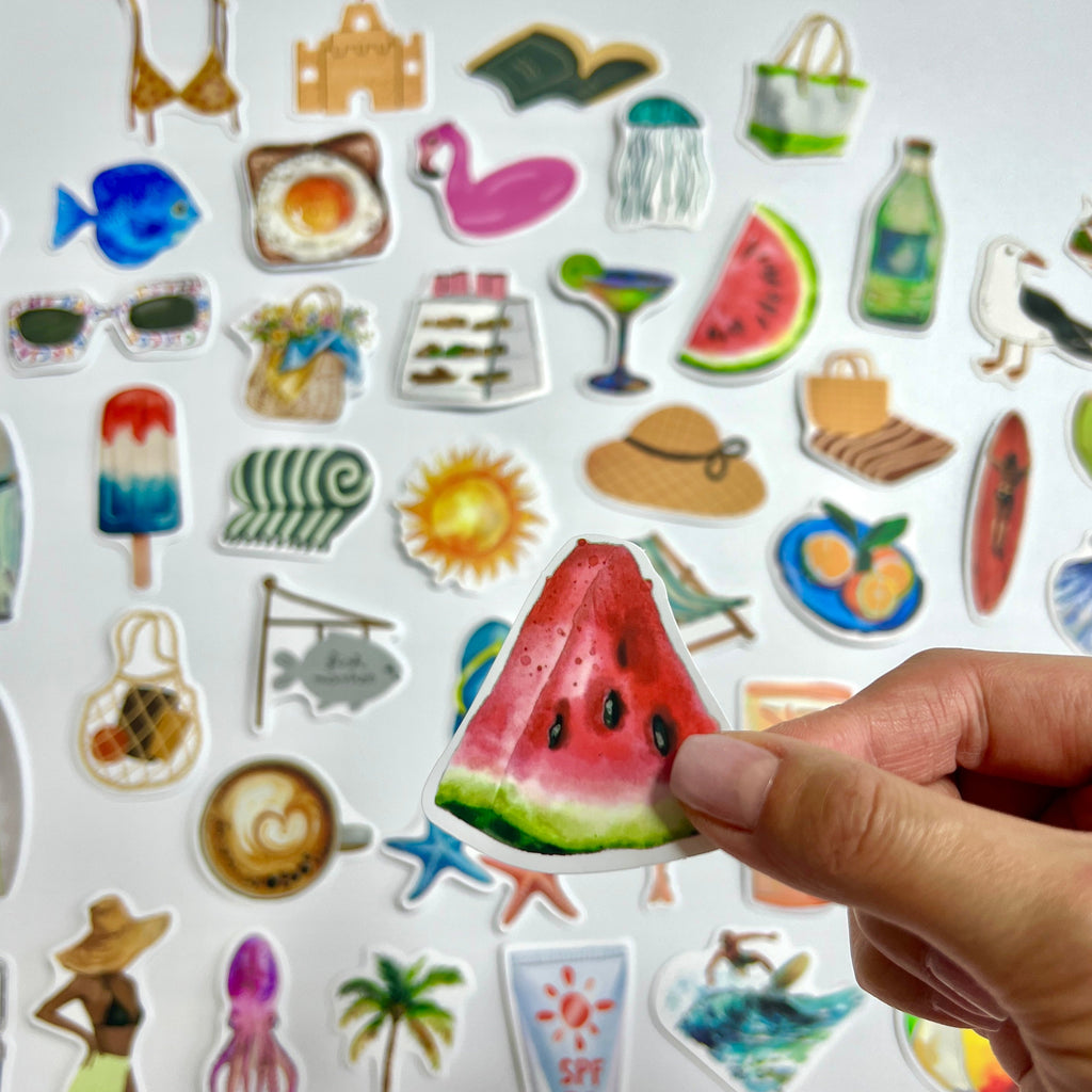 🌊 Sunshine Seaside Sticker Set