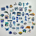 🐚 Mediterranean Blue Sticker Set