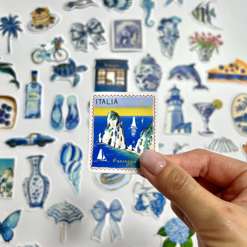 🐚 Mediterranean Blue Sticker Set