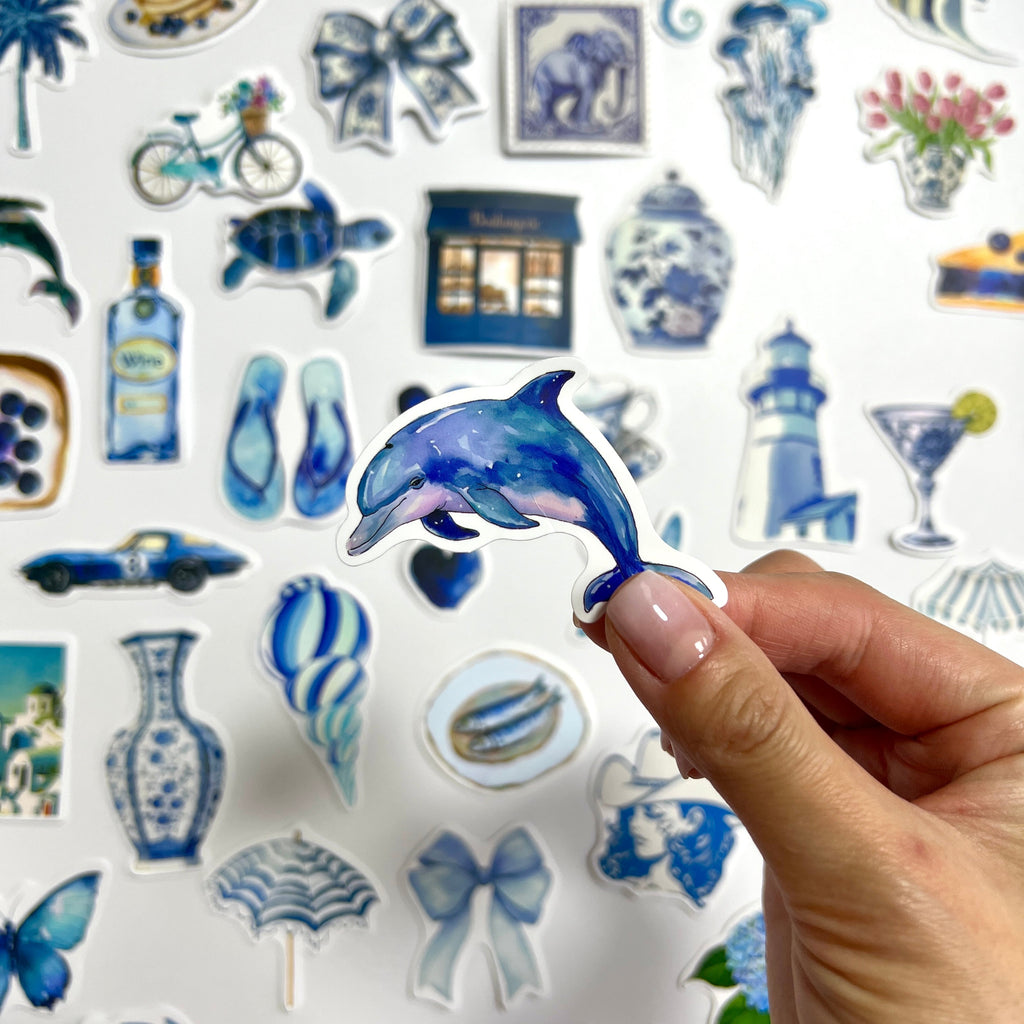 🐚 Mediterranean Blue Sticker Set