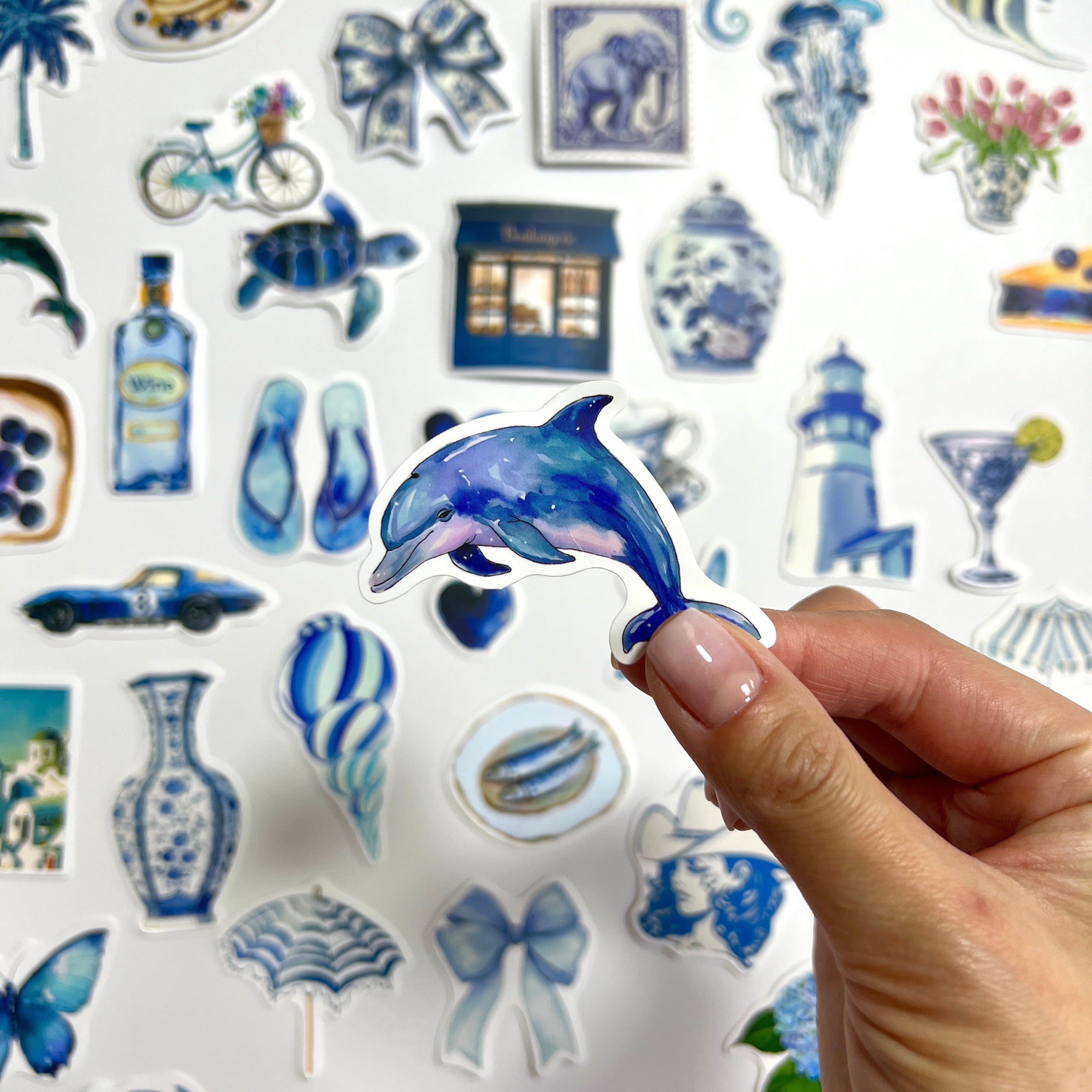 🐚 Mediterranean Blue Sticker Set