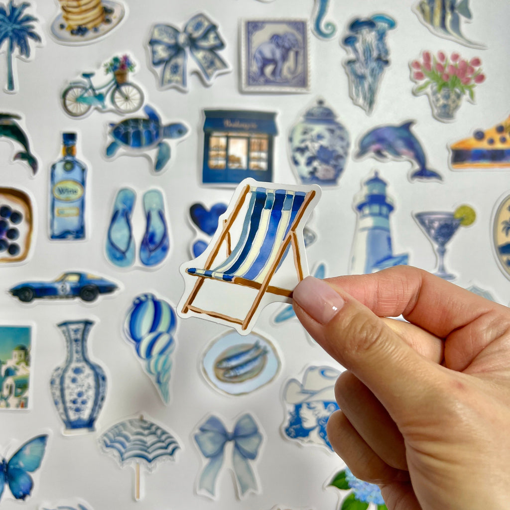 🐚 Mediterranean Blue Sticker Set