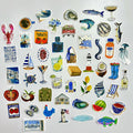 🌊 Coastal Blue Market Sticker Set