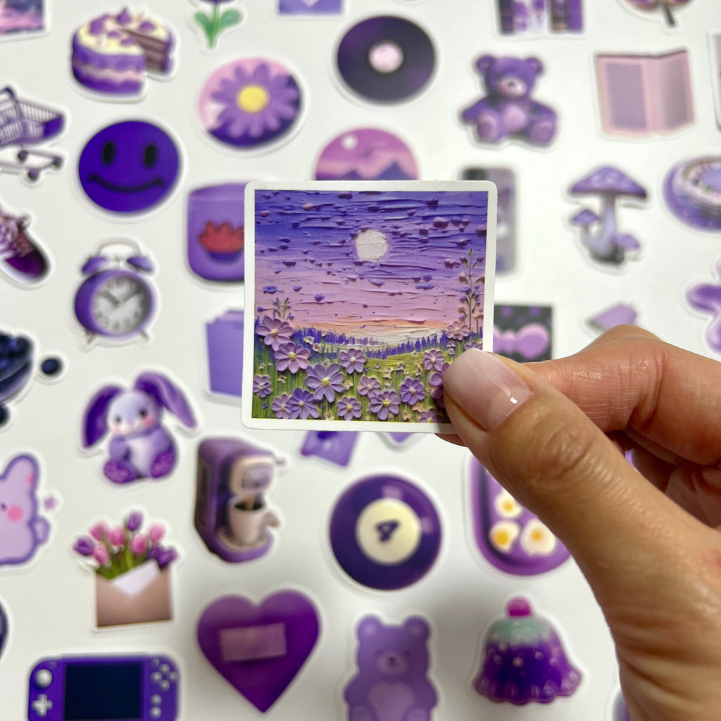 💜 Purple Dream Aesthetic Sticker Set