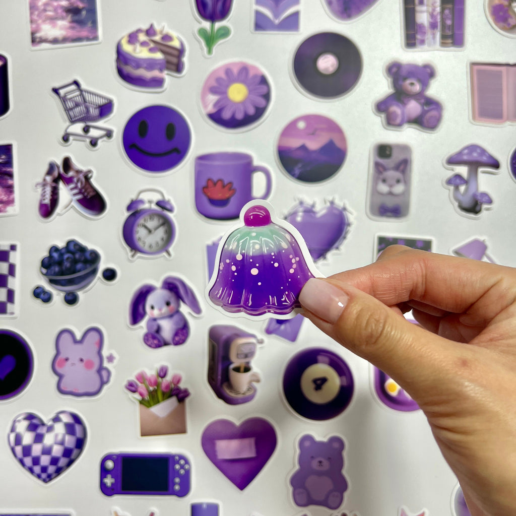 💜 Purple Dream Aesthetic Sticker Set