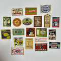 ☕ Vintage Coffee Label Sticker Set
