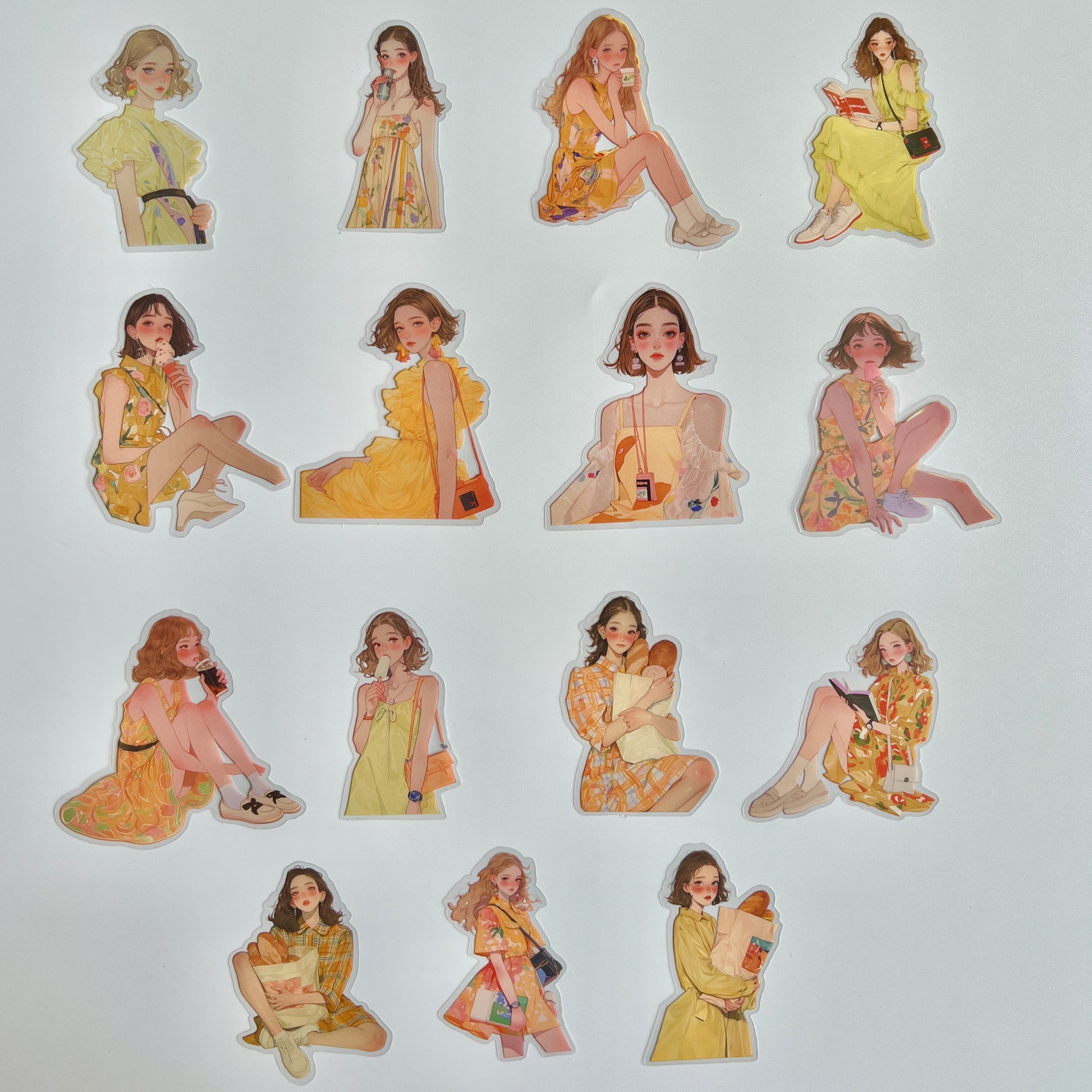 🌼 Aesthetic Girl Sticker Set