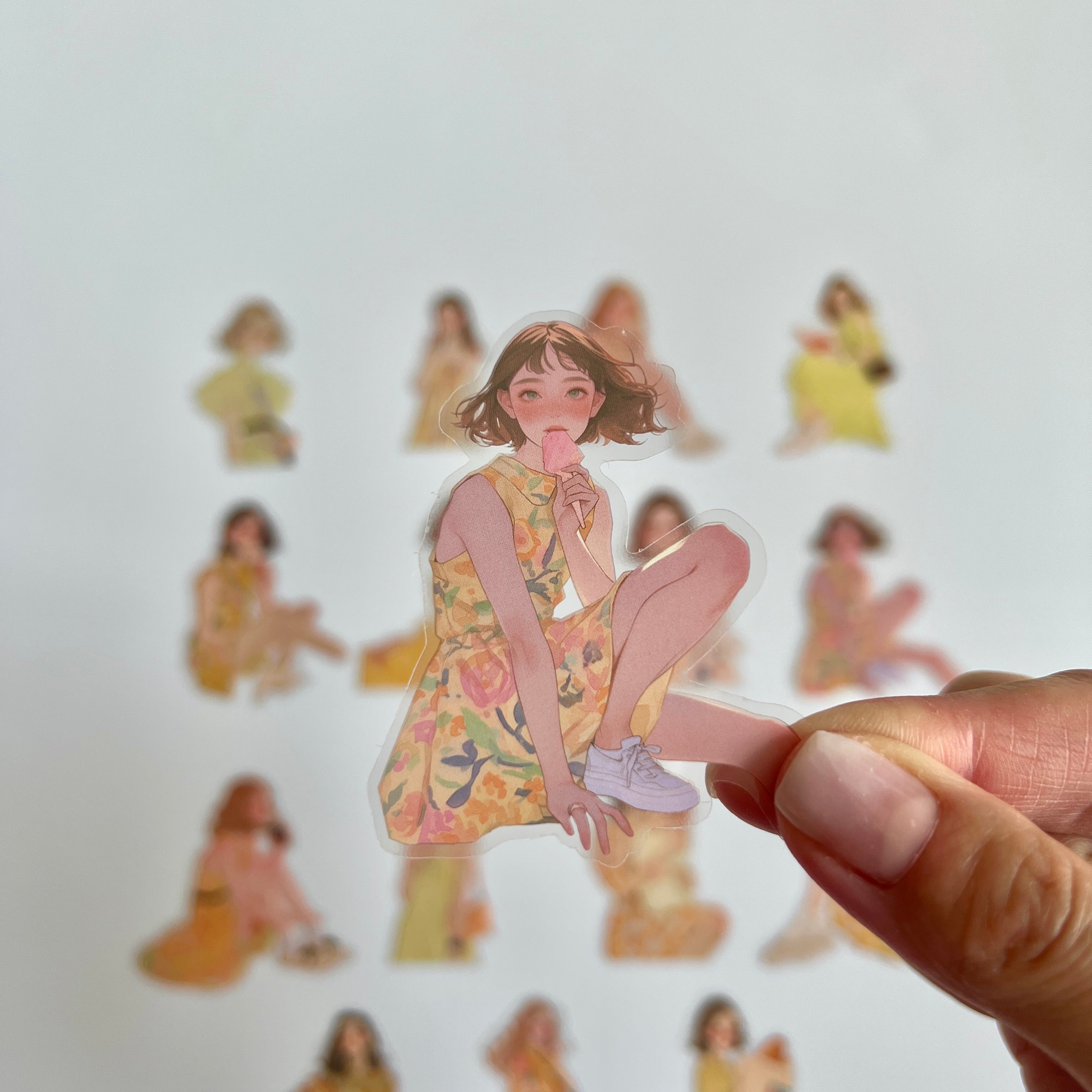 🌼 Aesthetic Girl Sticker Set