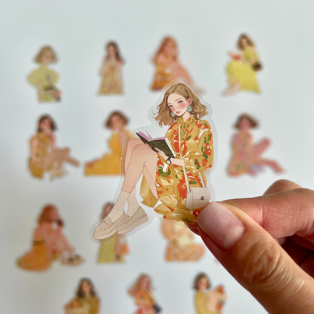 🌼 Aesthetic Girl Sticker Set