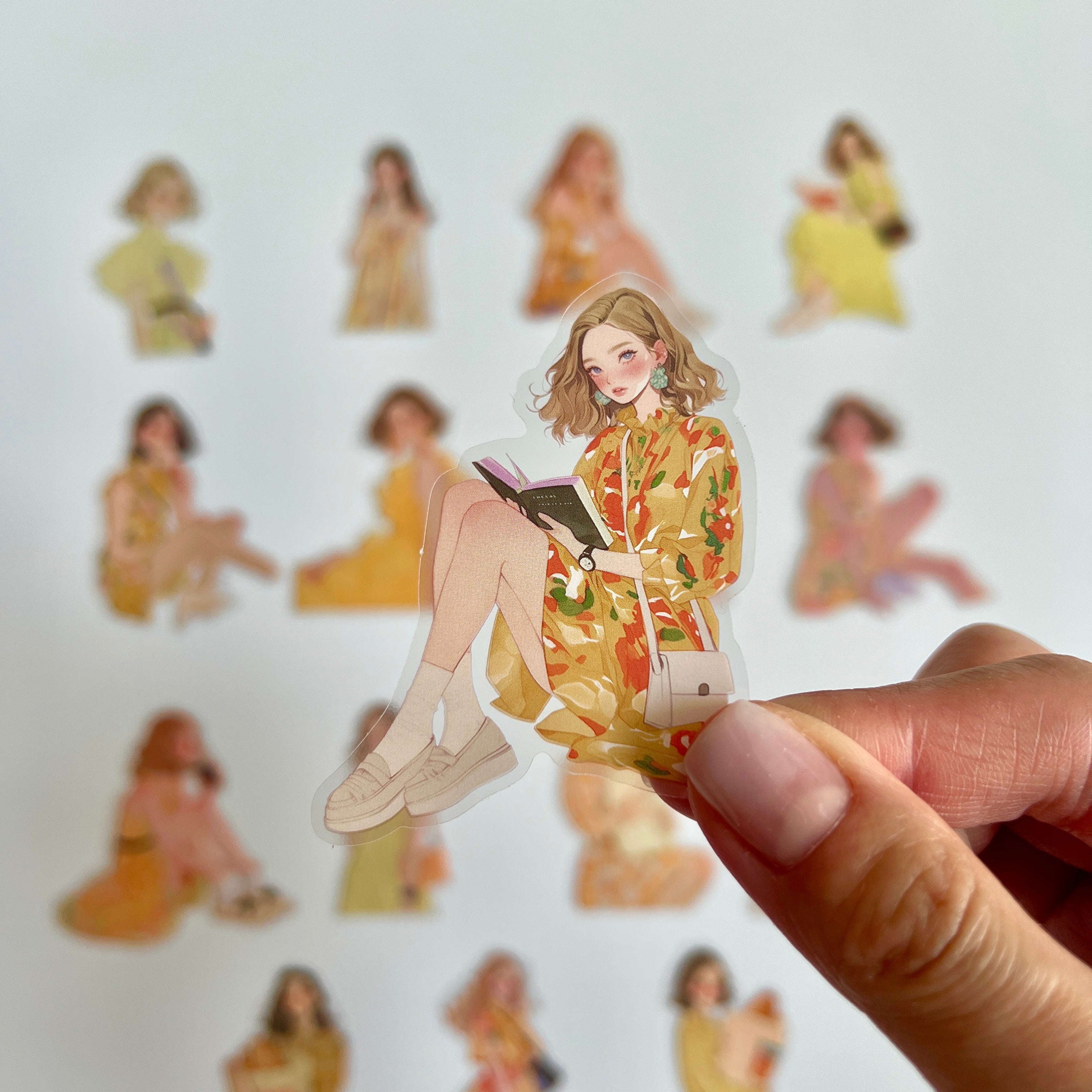 🌼 Aesthetic Girl Sticker Set