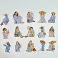 🫧 Soft Aesthetic Girl Sticker Set