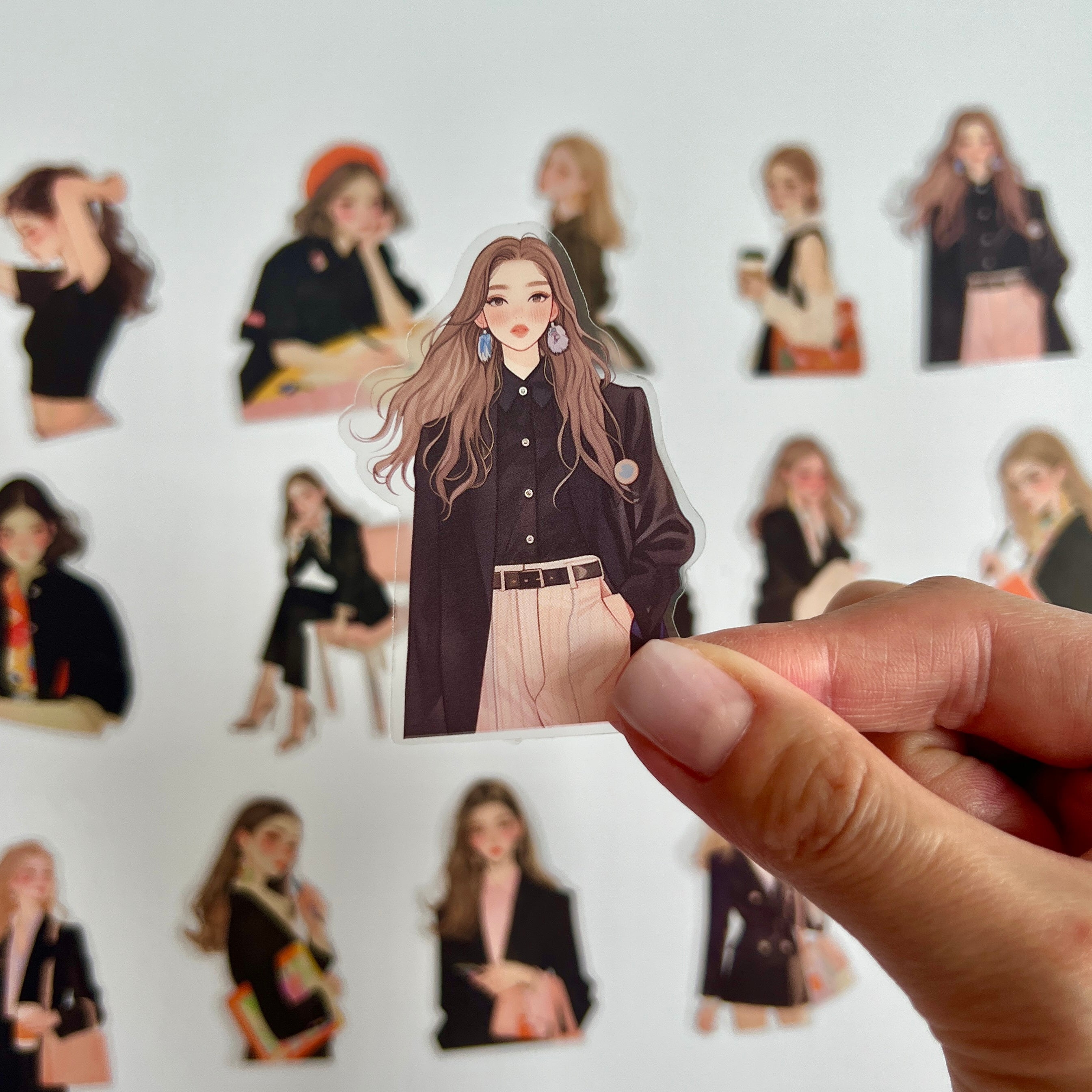 🖤 Elegant Girl Aesthetic Sticker Set