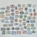 ✈️ Vintage Travel Stamp Sticker Set