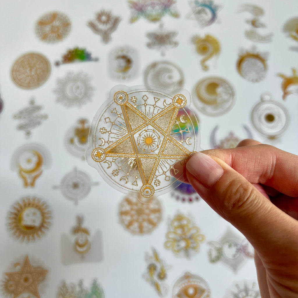 🔮 Mystic Sun & Moon Sticker Set