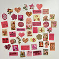 🌹 Pink Floral Vintage Sticker Set