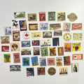 📮 Vintage World Postage Stamp Stickers