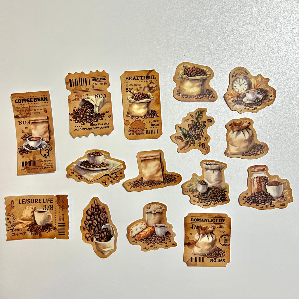 ☕ Vintage Coffee Aesthetic Stickers