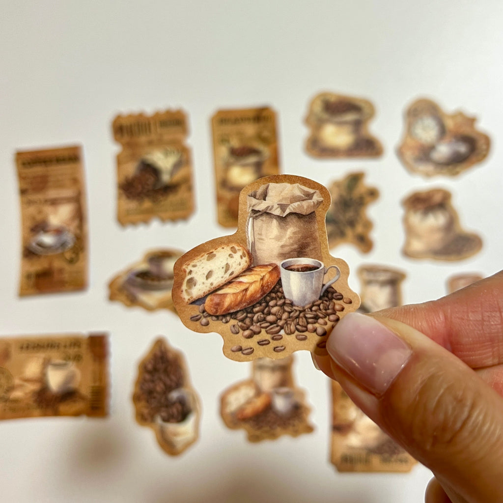 ☕ Vintage Coffee Aesthetic Stickers