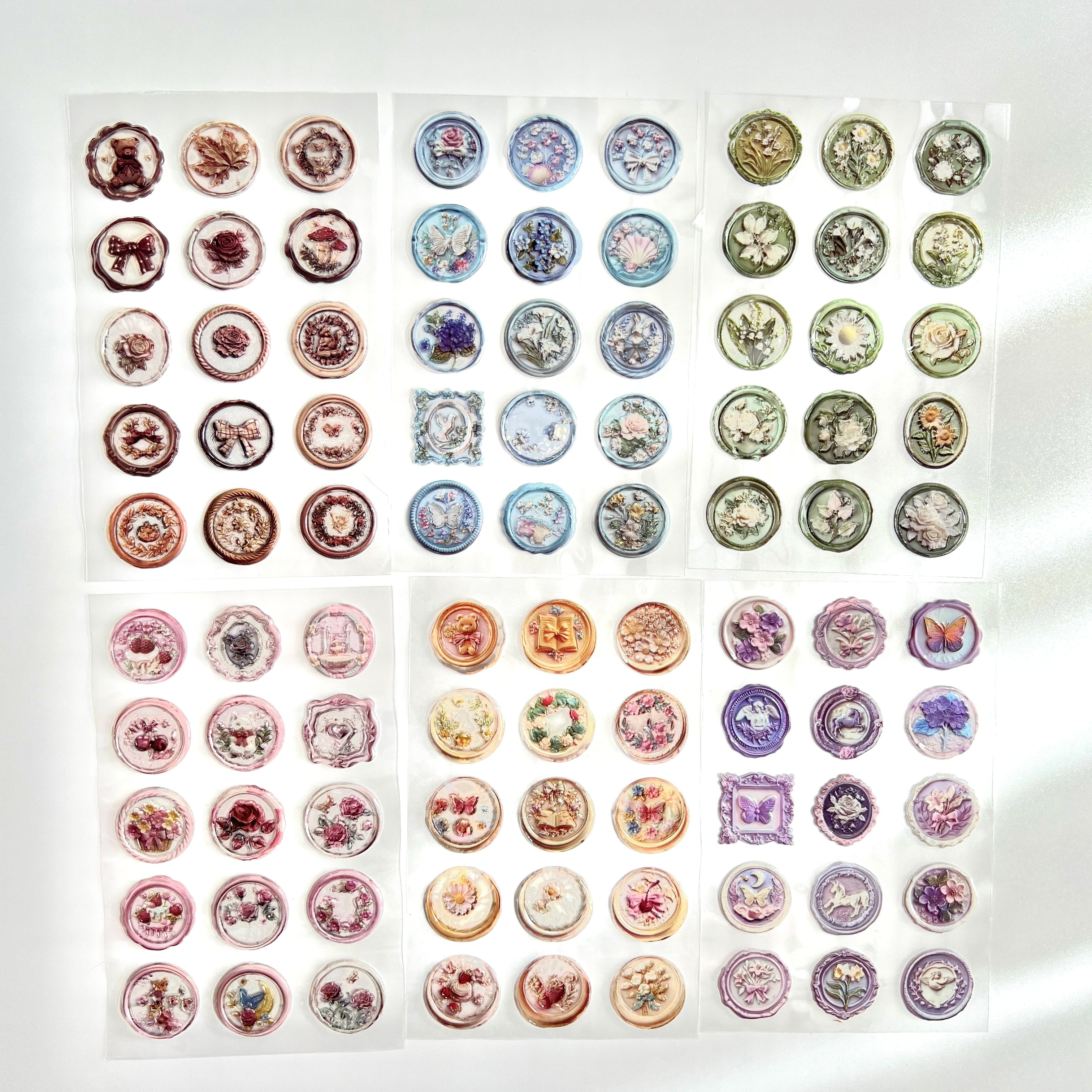 💎 Vintage Wax Seal Stickers